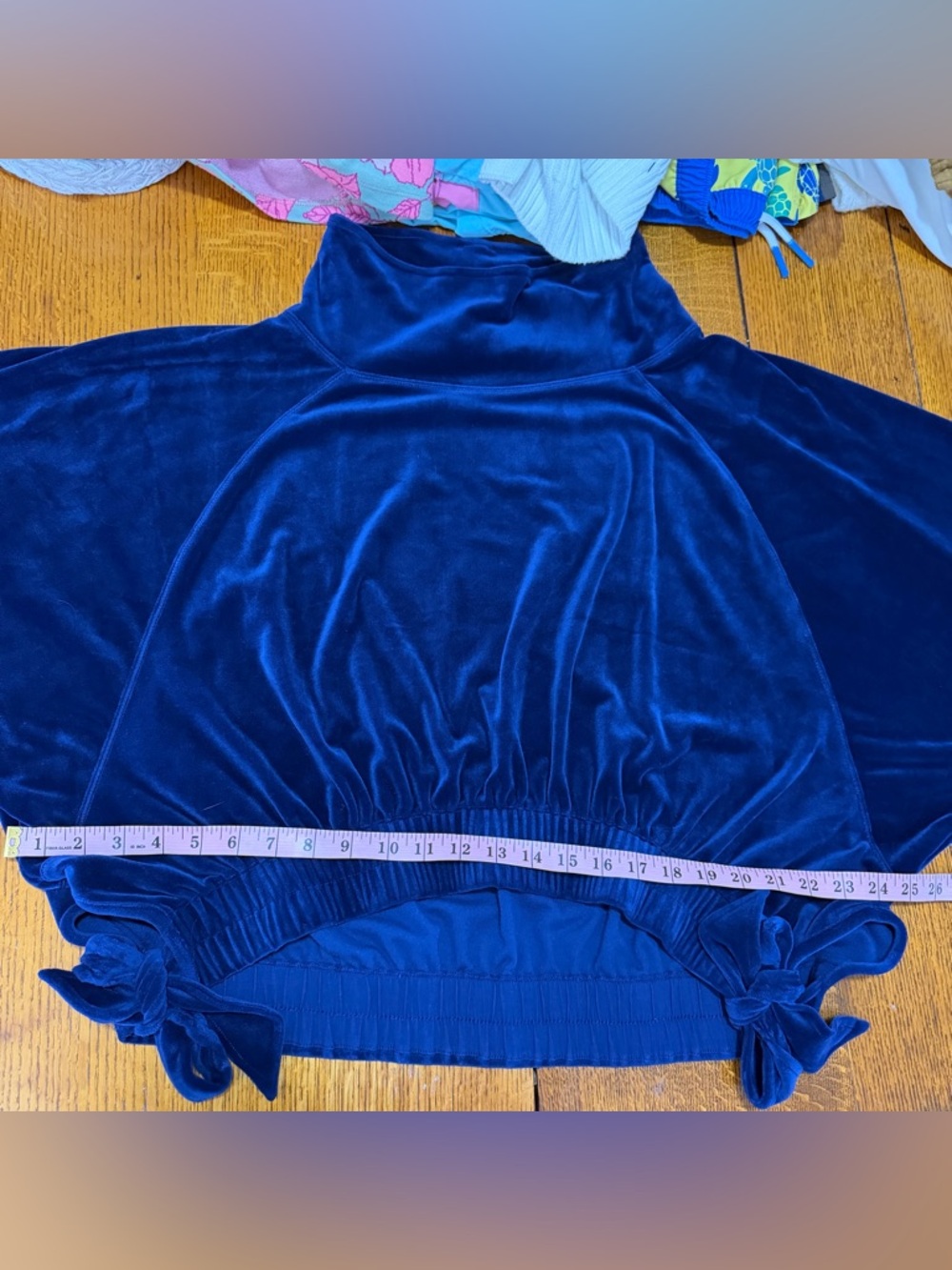Anthropologie Daily Practice‎ Velvet Blue Pulllover Sweatshirt - Picture 11 of 11